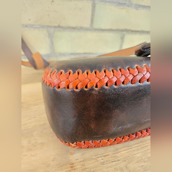 Vintage Handcrafted Leather Bag - Picture 11 of 13